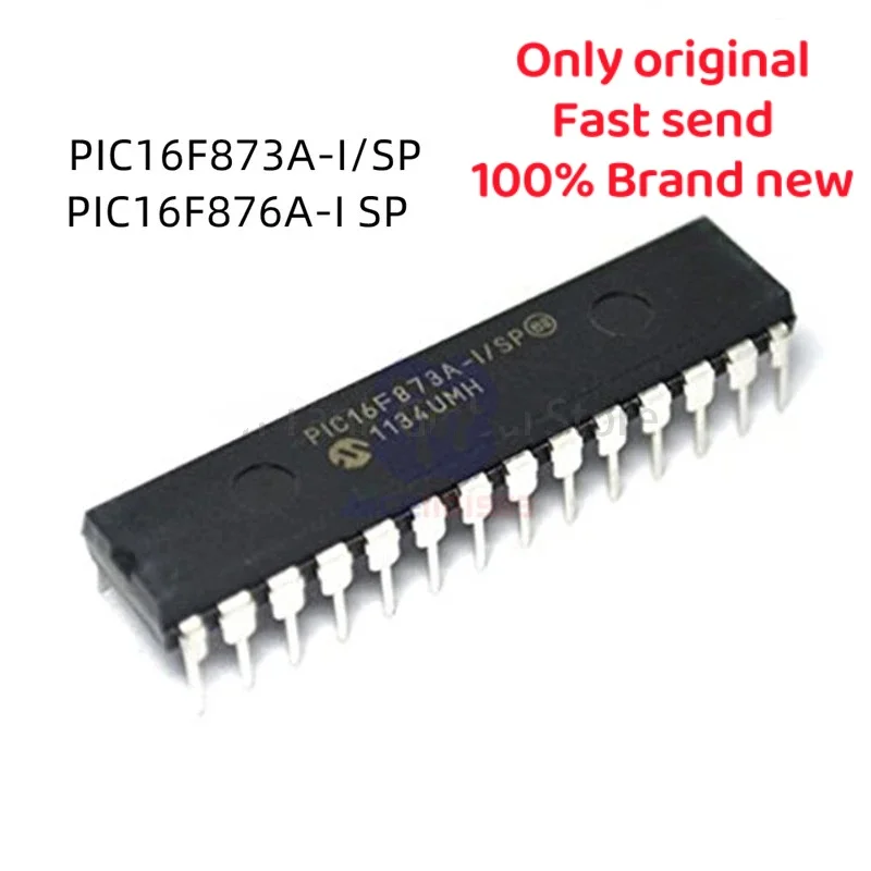 10pcs 100% New PIC16F873A-I/SP PIC16F876A- PIC16F873A  PIC16F876A  DIP-28 Chipset