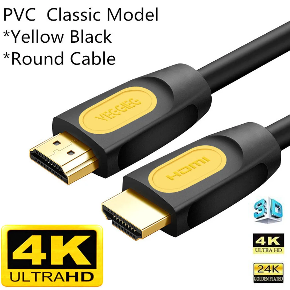 Высокоскоростной HDMI-кабель FDBRO, 4K, 1080P, 3D, штекер-штекер, HDMI 2,0, Ultra HDR, 4K, 60 Гц, для Apple TV, Ps4, сплиттер, переключатель X Box, для ноутбука