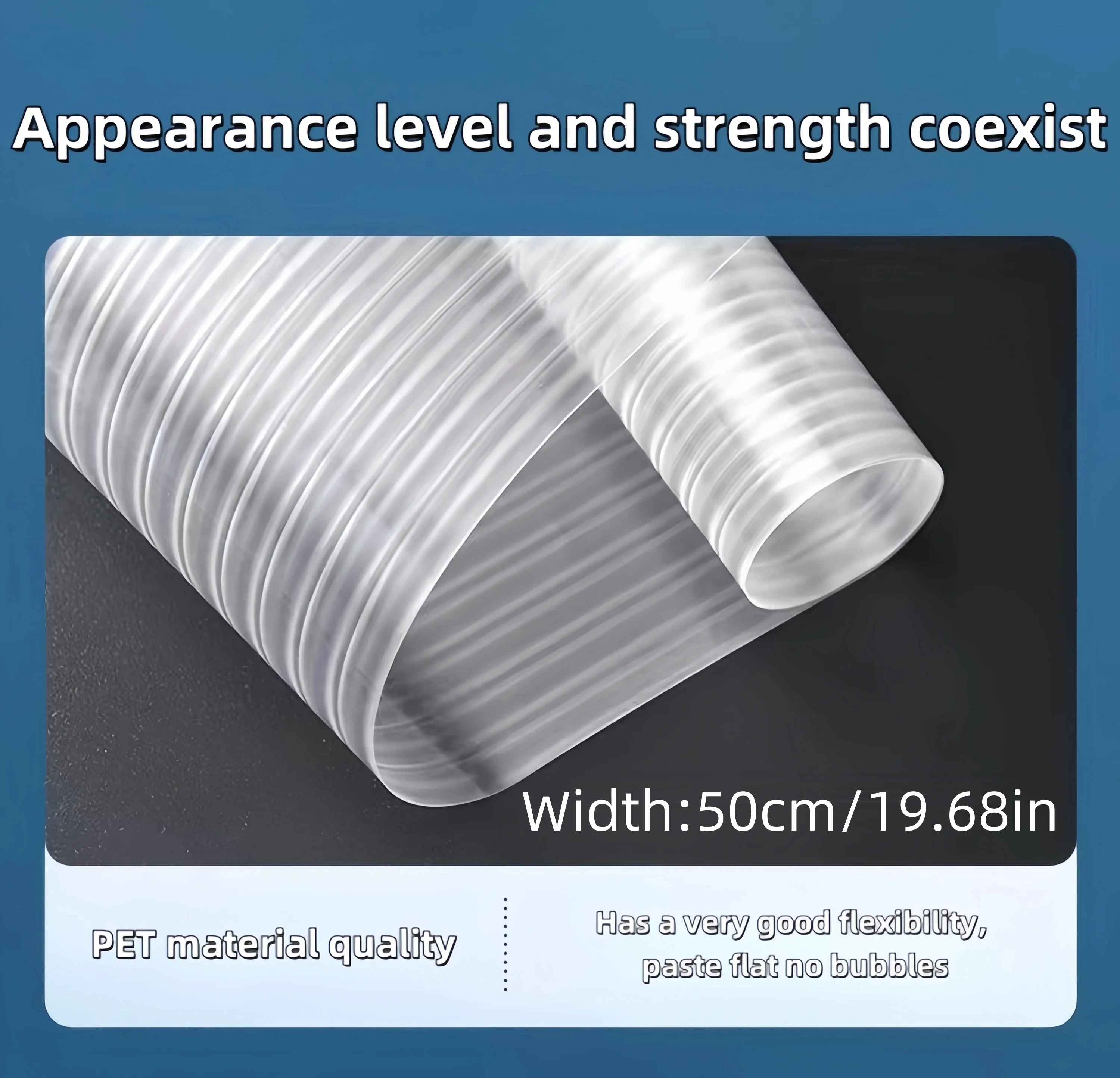 Reeded Glass Window Privacy Film Anti-peep Shading Glass Frosted Film Opaque UV Protection Static Stripe Decorative Window Film