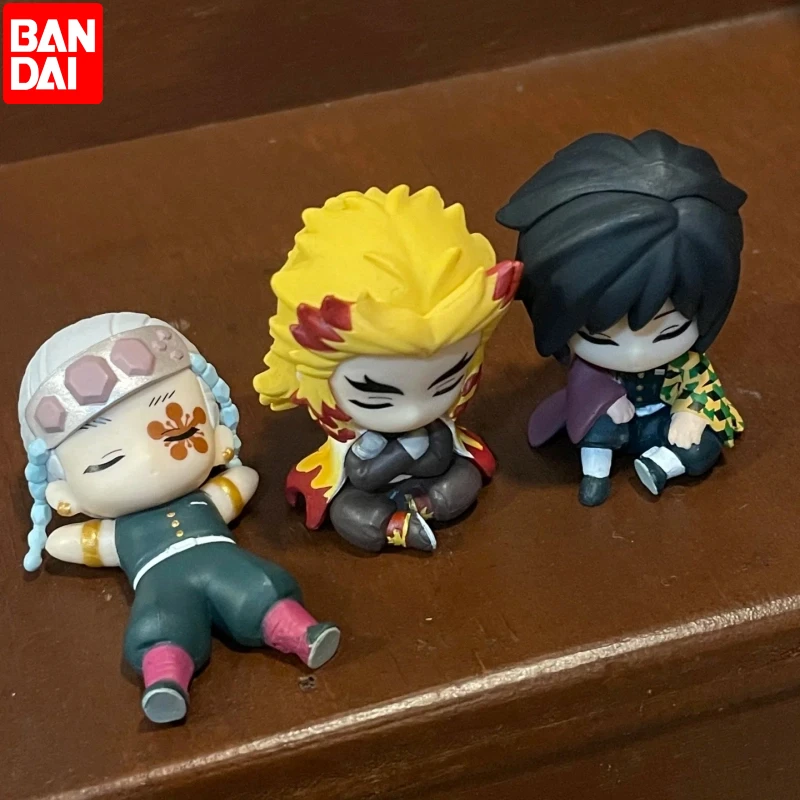 

Оригинальный BANDAI Gashapon 5 шт. Demon Slayer Kamado Tanjirou Kochou Shinobu Rengoku Kyoujurou аниме персонажи игрушки детские рождественские подарки