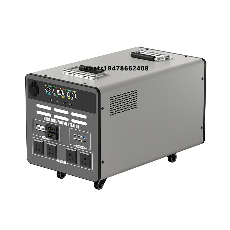 2500 watt home power plant solar generator, suitable for home outdoor use, 4500 watt-hour, 2500 watt camping portable power
