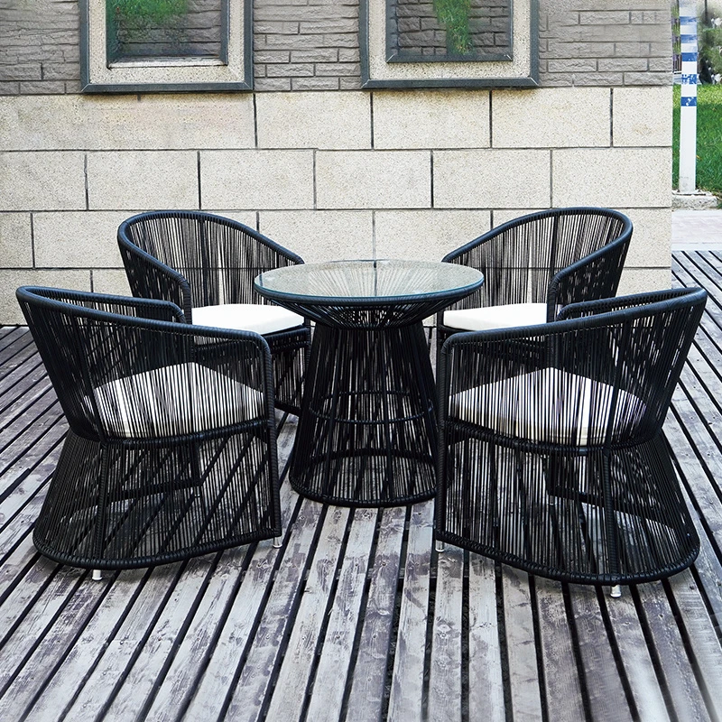 

All-weather Patio Furniture French Style Garden Outdoor Rattan Dining Arm Bistro Chairs For Restaurants