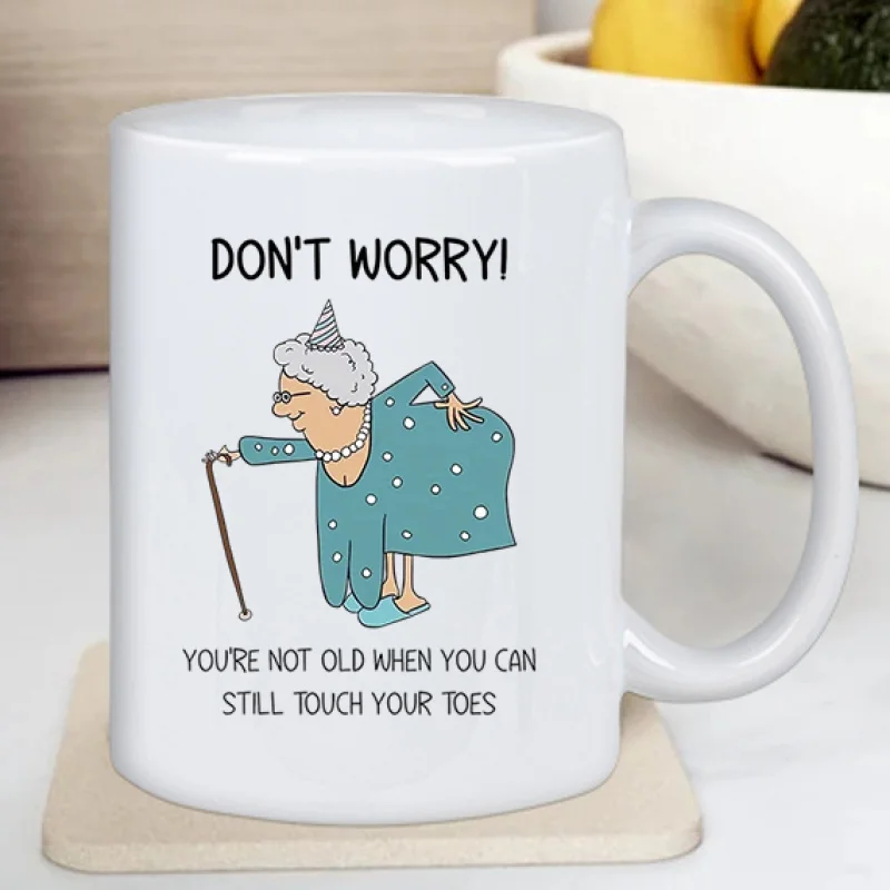 Humor Anti-Aging Ceramic Mug - 