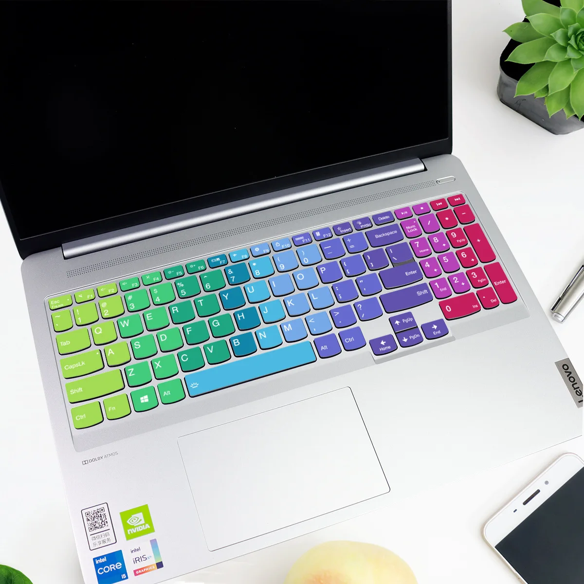 

Защитная пленка для клавиатуры ноутбука Lenovo IdeaPad Pro 5i 16 Gen 9, IdeaPad Pro 5 16, 16IMH9, 16AHP9, 16IML9, 16IRH8, 16APH8, 16ARP8