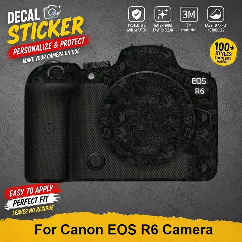 PrizMo Skin For Canon EOS R6 Camera Skin Sticker Premium Vinyl Wrap Stylish Protective Decal EOSR6 r6 Anti-Scratch Cover