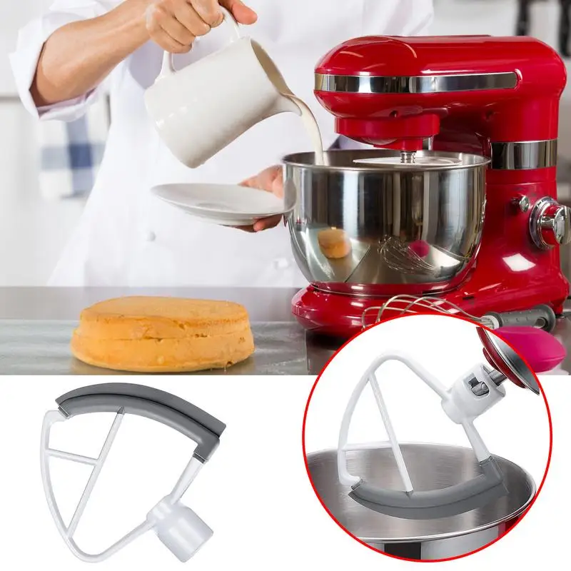 Flex Edge Beater For Kitchen-aid 4.5-5 Quart Stand Mixer Kitchen Aid Attachments For Mixer Flexible Silicone Edges Bowl Scraper