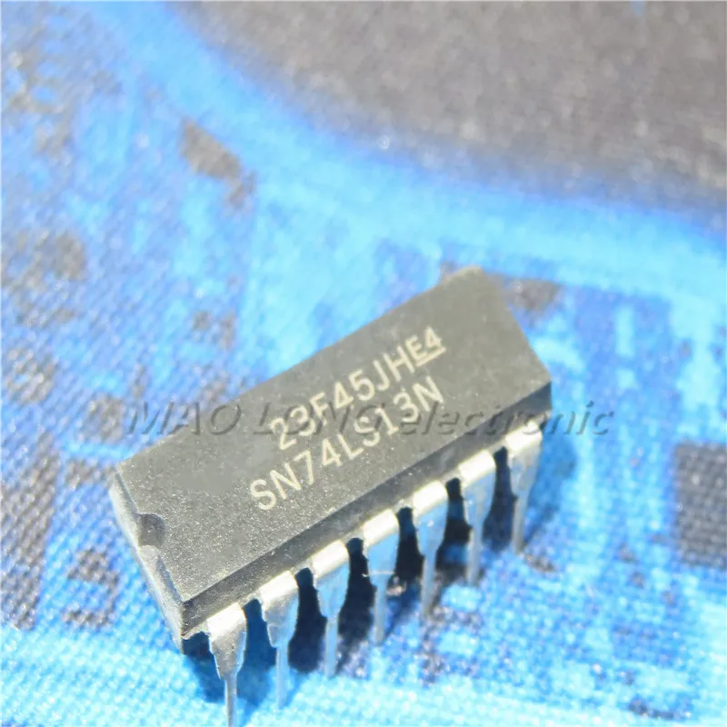 10PCS/LOT SN74LS13N 74LS13 DIP-14 DM7413N HD7413P SN7413N logic IC   In Stock