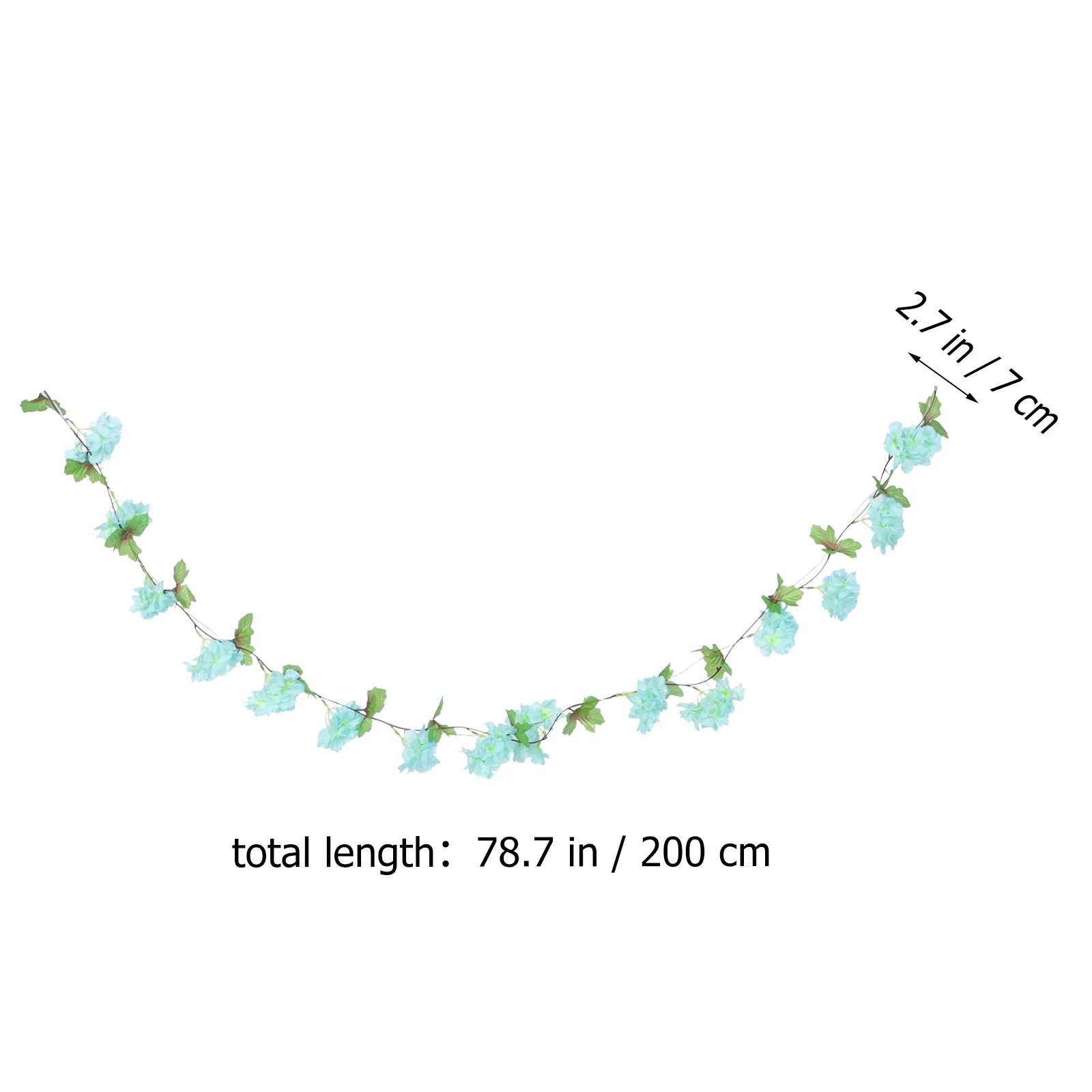 

20 LED Copper Wire Light Cherry Blossom String Lights Artificial Flowers Hanging Lamp for Bedroom Party Decor 2M