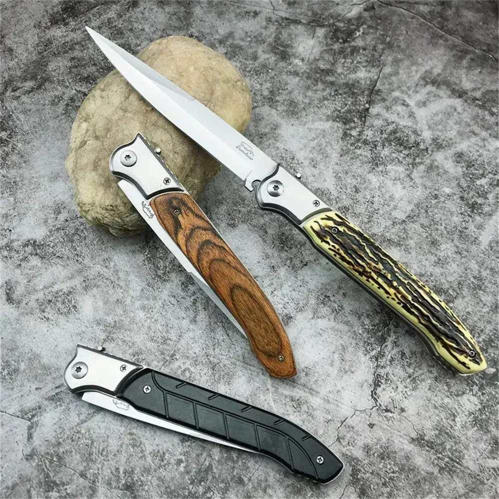 Russian Outdoor Folding Pocket Knife 420 Steel Clip Point Blade Outdoor Tactical Pocket Camping Hunting Survival Tools