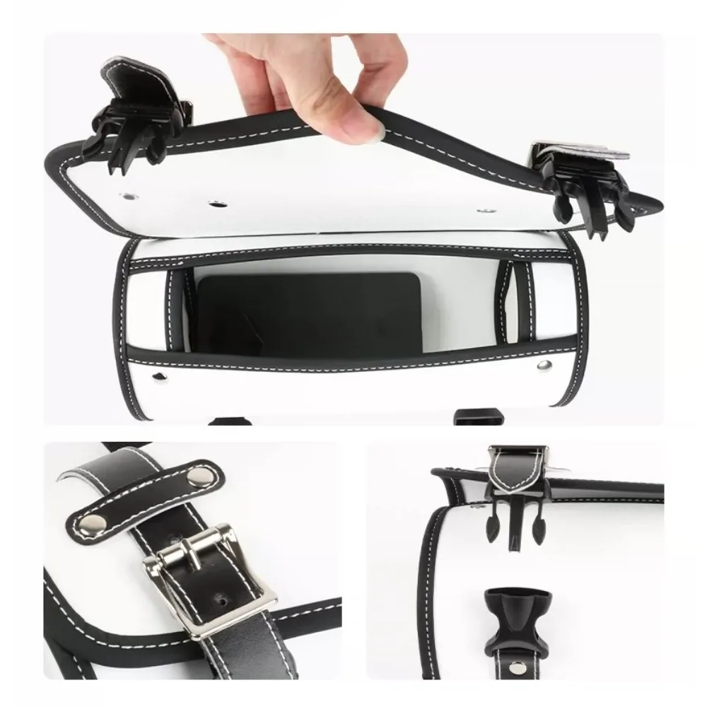 Genuine for Suzuki US125 Modified Retro Cylindrical Rear End Car Head Rack Hanging Side Storage Bag