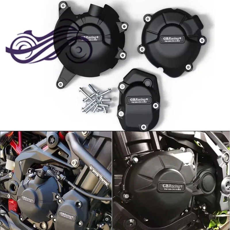 

Мотоциклетный противоосенний чехол, защитная крышка двигателя, GB гоночный драйвер, подходит для KAWASAKI Z900 2017-2024 Z900SE 2022-2024