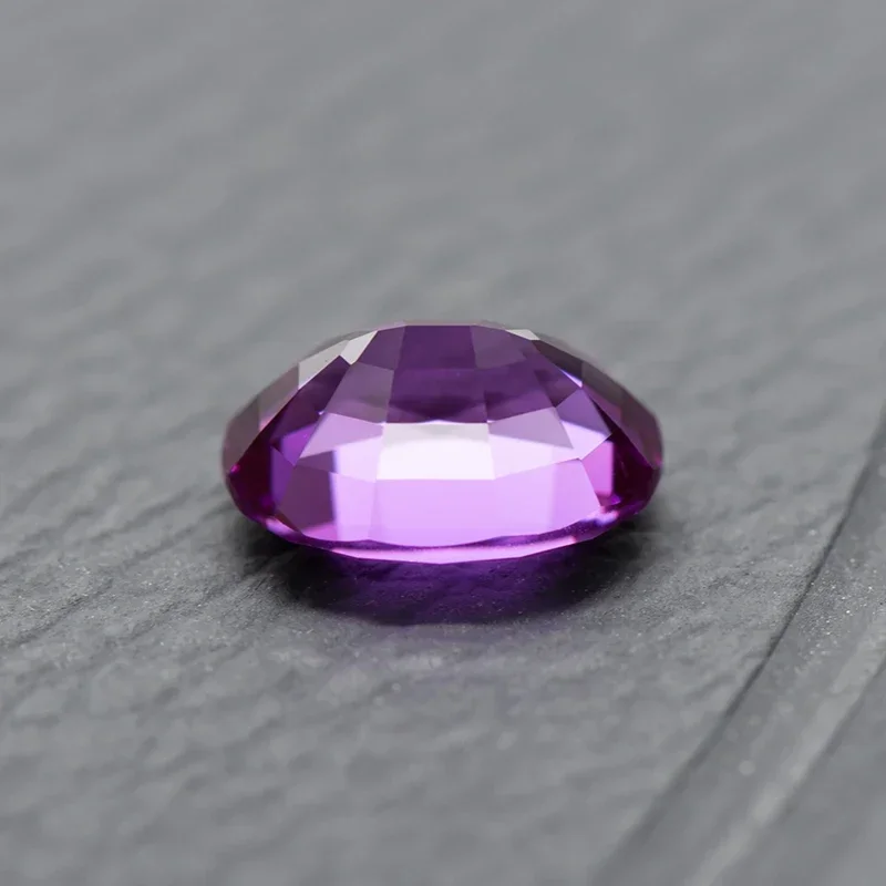 Lab Grown Sapphire Purplish Red Color Oval Cut  Top Quality Gemstones Beads for Charms Jewelry Making Selectable AGL Certificate