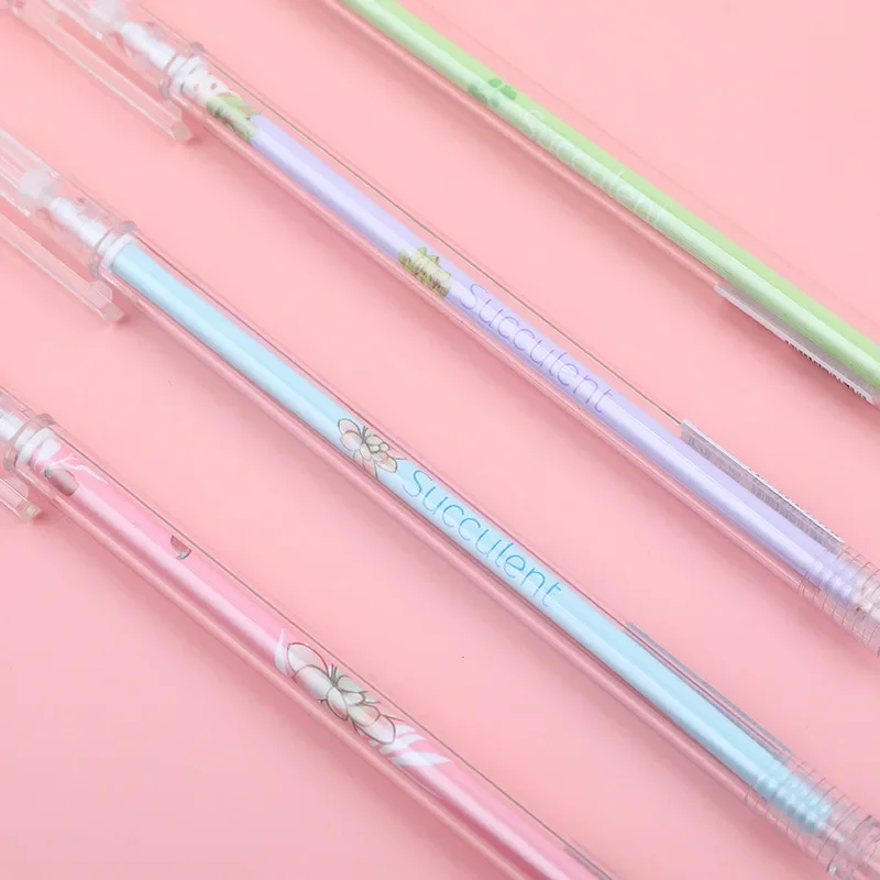 

48 шт., новая нейтральная ручка для мяса, студенческие принадлежности, черная ручка с рисунком 0,5 мм, бизнес-подарок