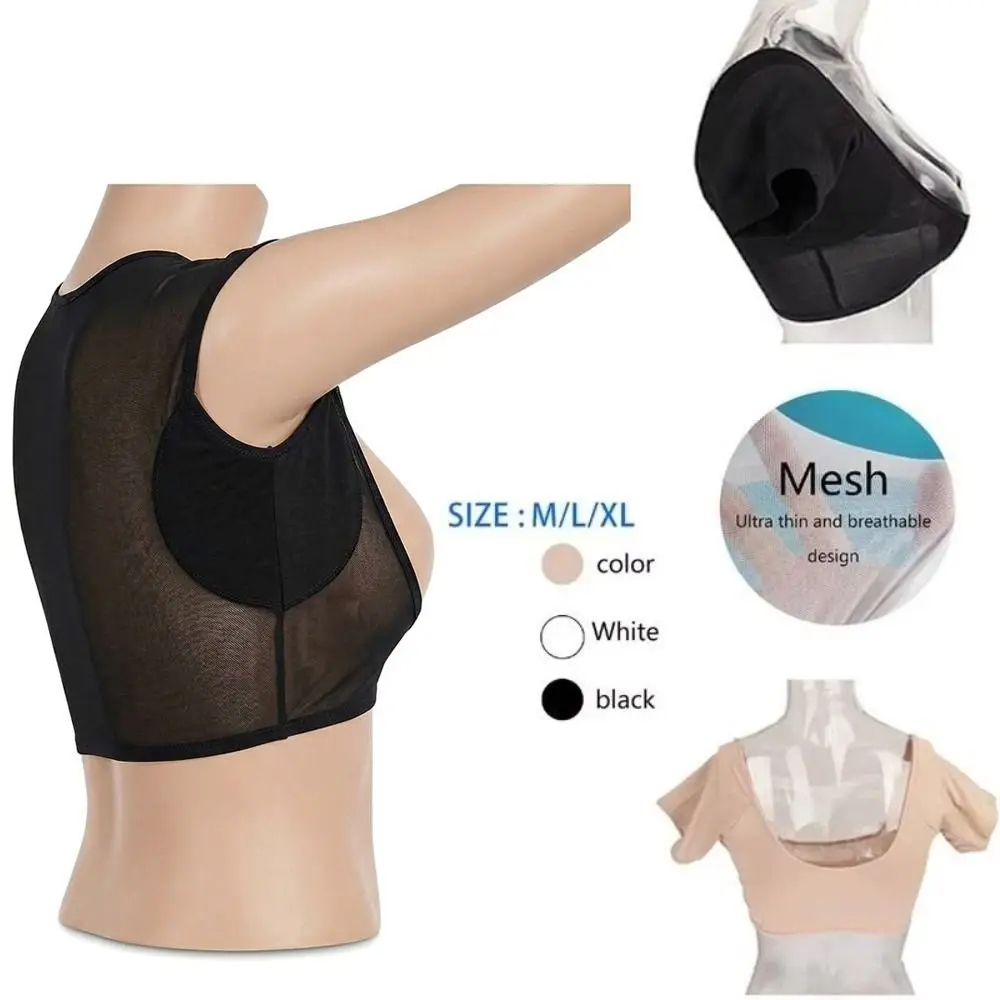 Washable T-shirt Shape Sweat Pads Reusable Ultra-thin Armpit Care Pads Anti-slip Breathable Underarm Sweat Pads Women Use