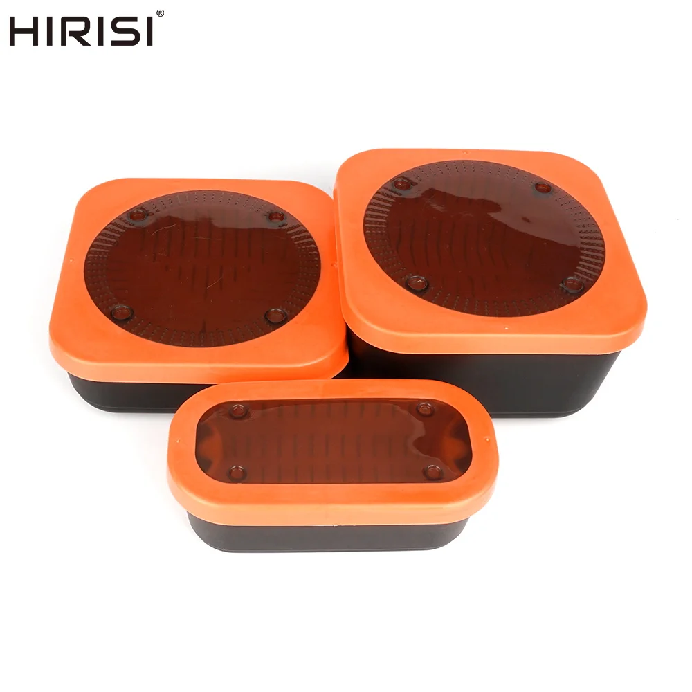 Hirisi caixa de isca de minhoca viva para pesca de carpa com estrutura interna reforçada à prova de vazamento balde de minhoca vermelho vivo respirável recipiente de isca viva
