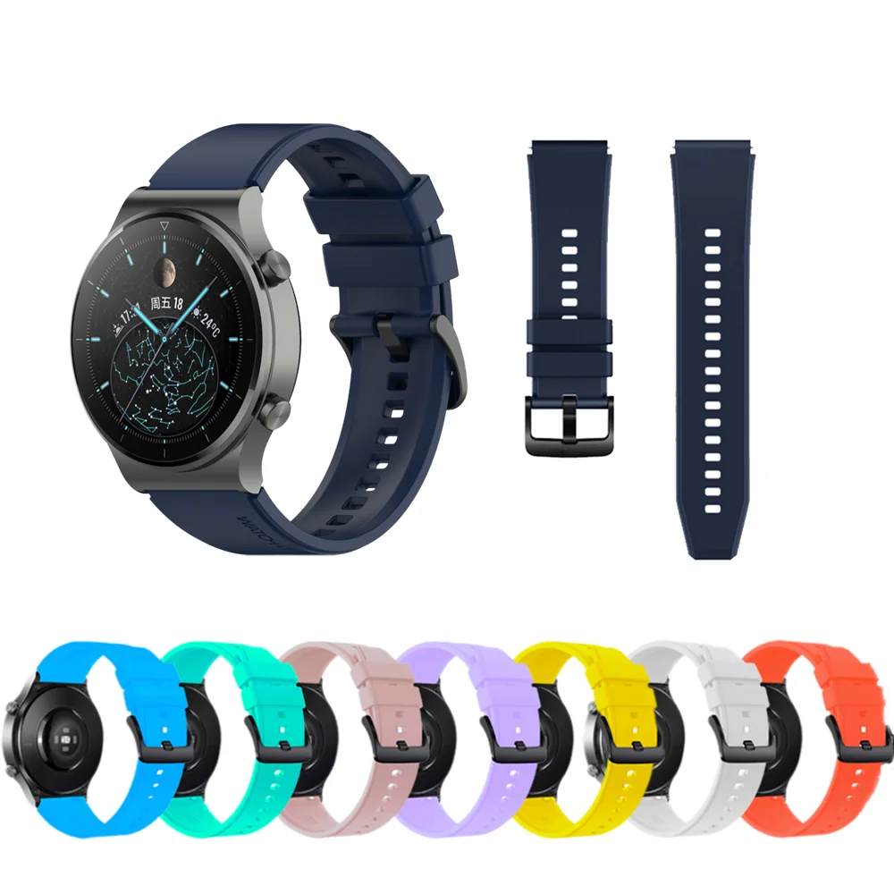 Strap for Huawei Watch GT4 Pro 22mm Silicone Band for Huawei Watch GT3 SE Man Universal Silicone Sport Huawei Watch GT2 Pro 22mm