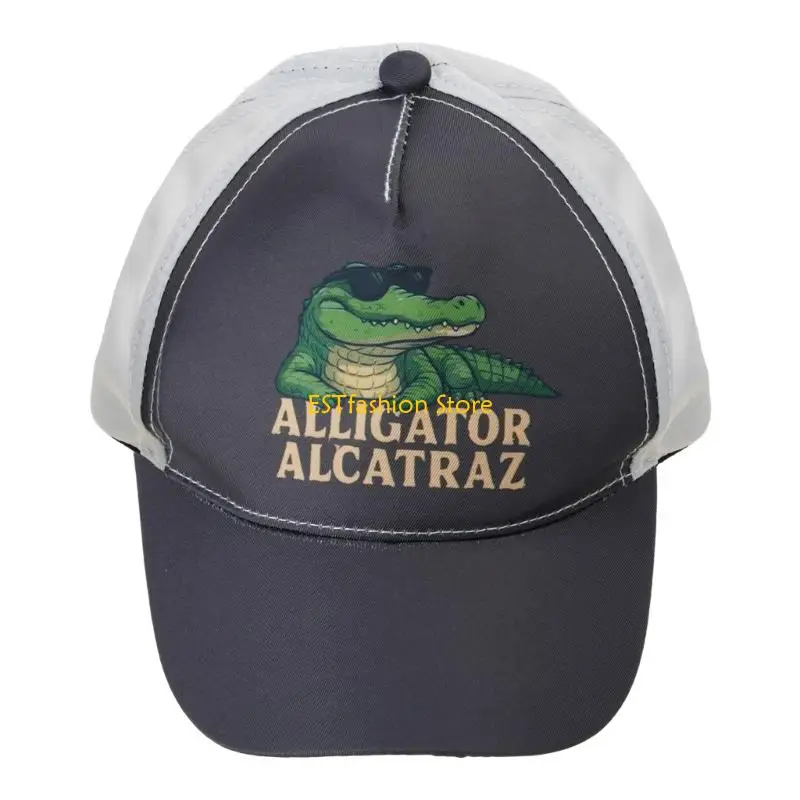 Y5GC Compact Travel Friendly Unisex Hat Alligators Print Fashion Baseball Cap for Men