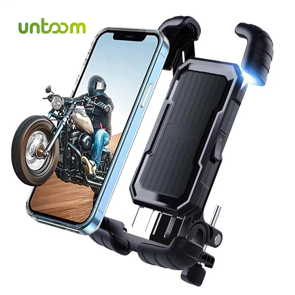 Untoom Bicycle Phone Holder For iPhone 13 Motorcycle Mobile Cellphone Holder Scooter Bike Handlebar Clip Stand GPS Mount Bracket