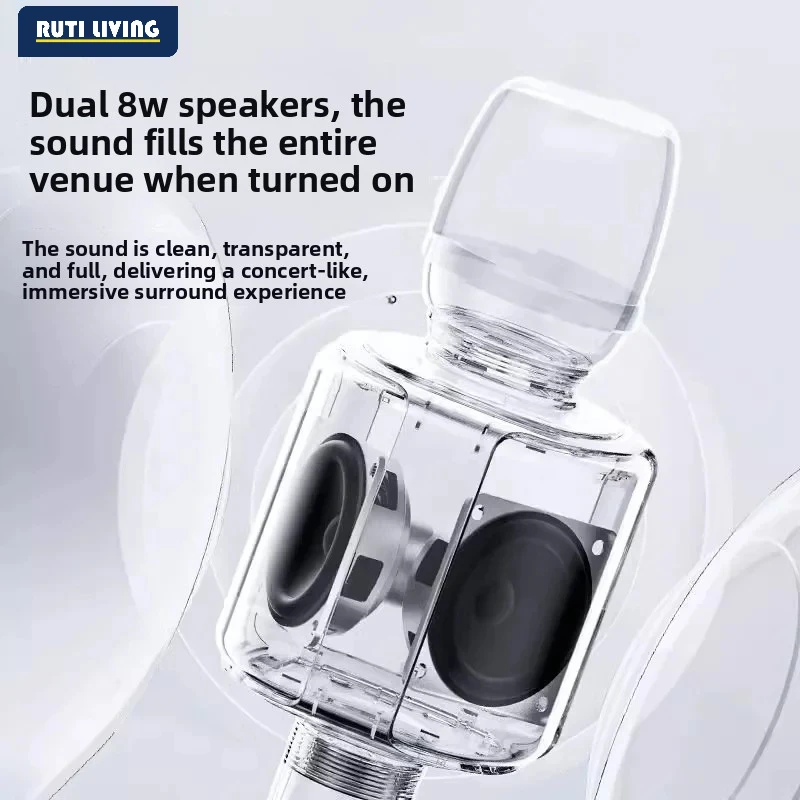 for H9 Wireless Karaoke Mic Speaker - Portable All-in-One Singing System with Sound Card for Home KTV