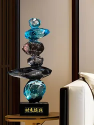 Resin Sculpture of Abstract Crystal Decor, Living Room, TV Cabinet, Wine Cabinet, Study, Office, Desktop Ornaments, Customized