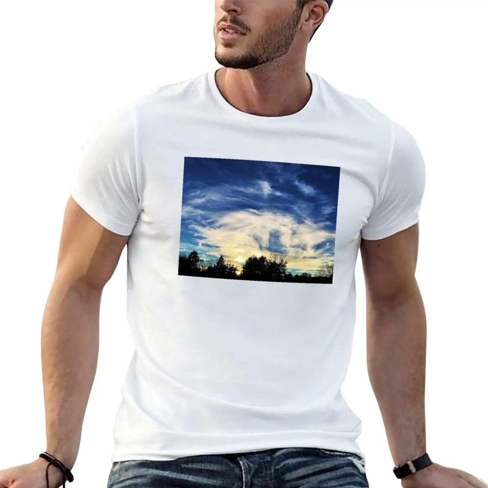 Heavenly (Camiseta óptica camiseta hombre algodón ilusión) camiseta esencial