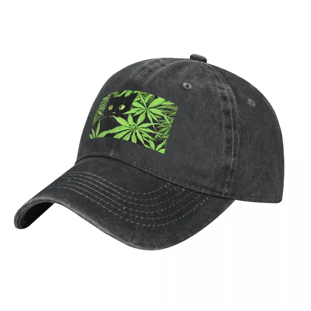 

dark cat weed Cowboy Hat Beach Outing fishing hat Bobble Hat New Hats Man Women's