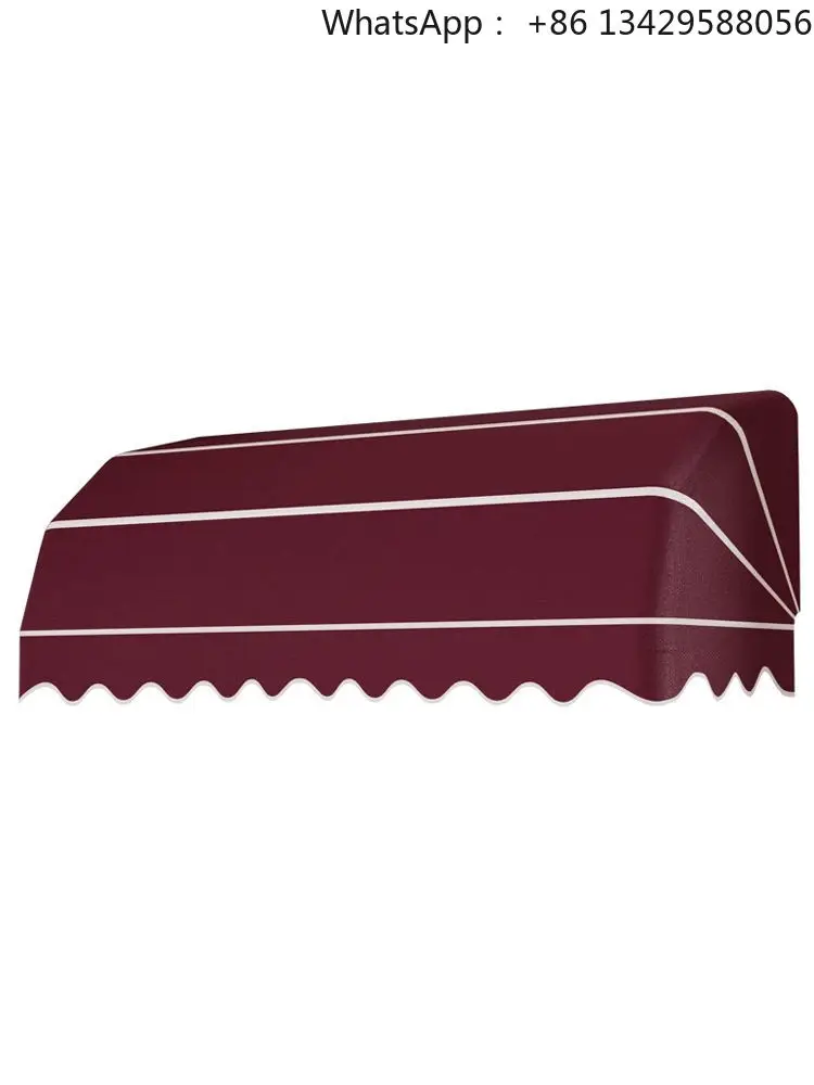 Curved awning French decorative a RetractableBalcony awning Outdoor window Rainproof awning