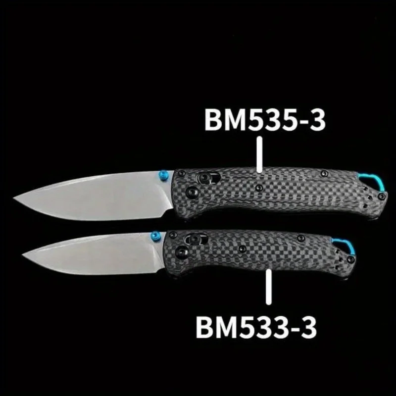 2 Styles BM Folding Bugout 535-3/533-3 Pocket Knives S35V/S90V Blade Carbon Fiber Handles Outdoor Camping Pocket EDC Tools Knife