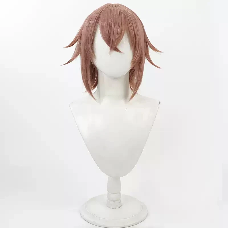 트위스트 원더랜드 릴리아 Vanrouge 코스프레 가발, 여성 다크 브라운 짧은 내열성 합성 머리, 할로윈 파티 애니메이션 가발