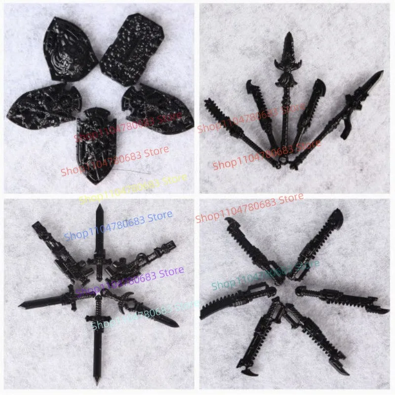 MOC ビルディングブロックシールドレーザーガンアクセサリーミニフィギュア組立モデルディスプレイアニメゲームキャラクター装飾玩具ギフト