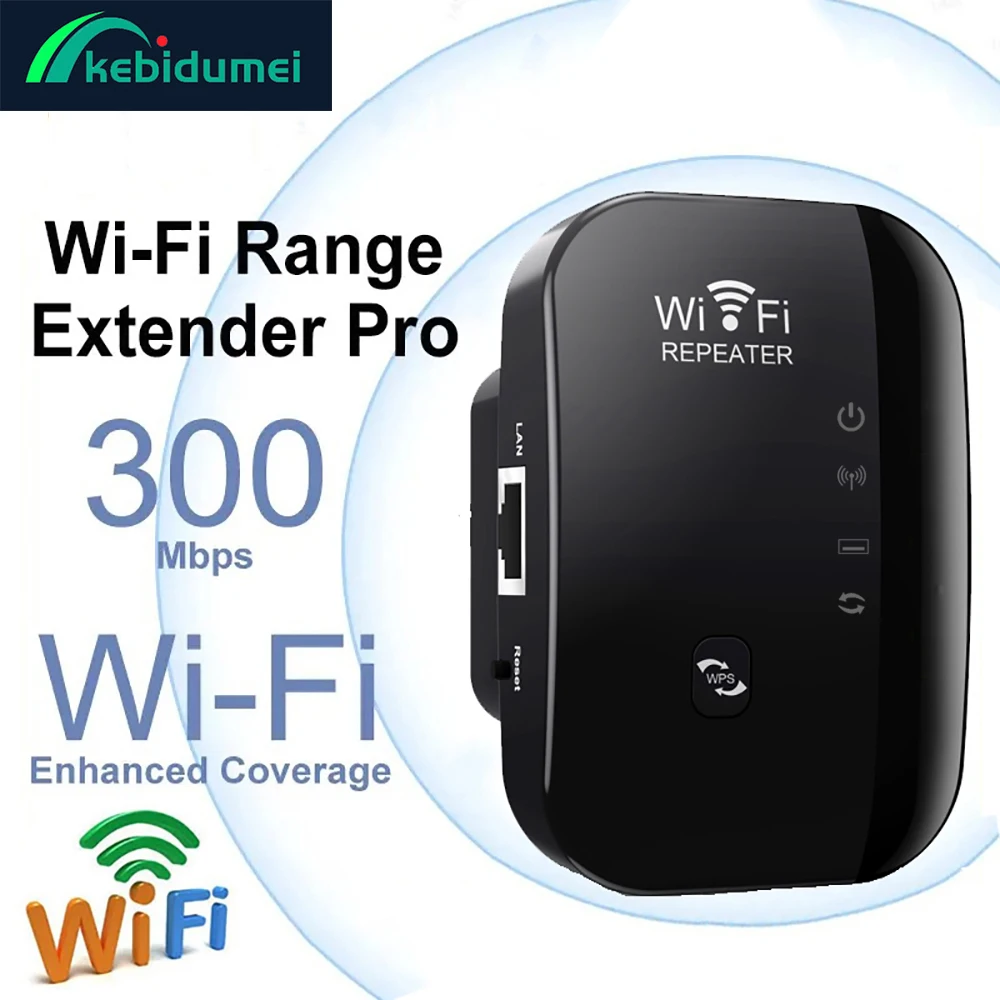 

Kebidumei Wireless Signal Booster Wifi Extender Small Network Repeater Ap Broadband Home Router Signal Amplification Extension