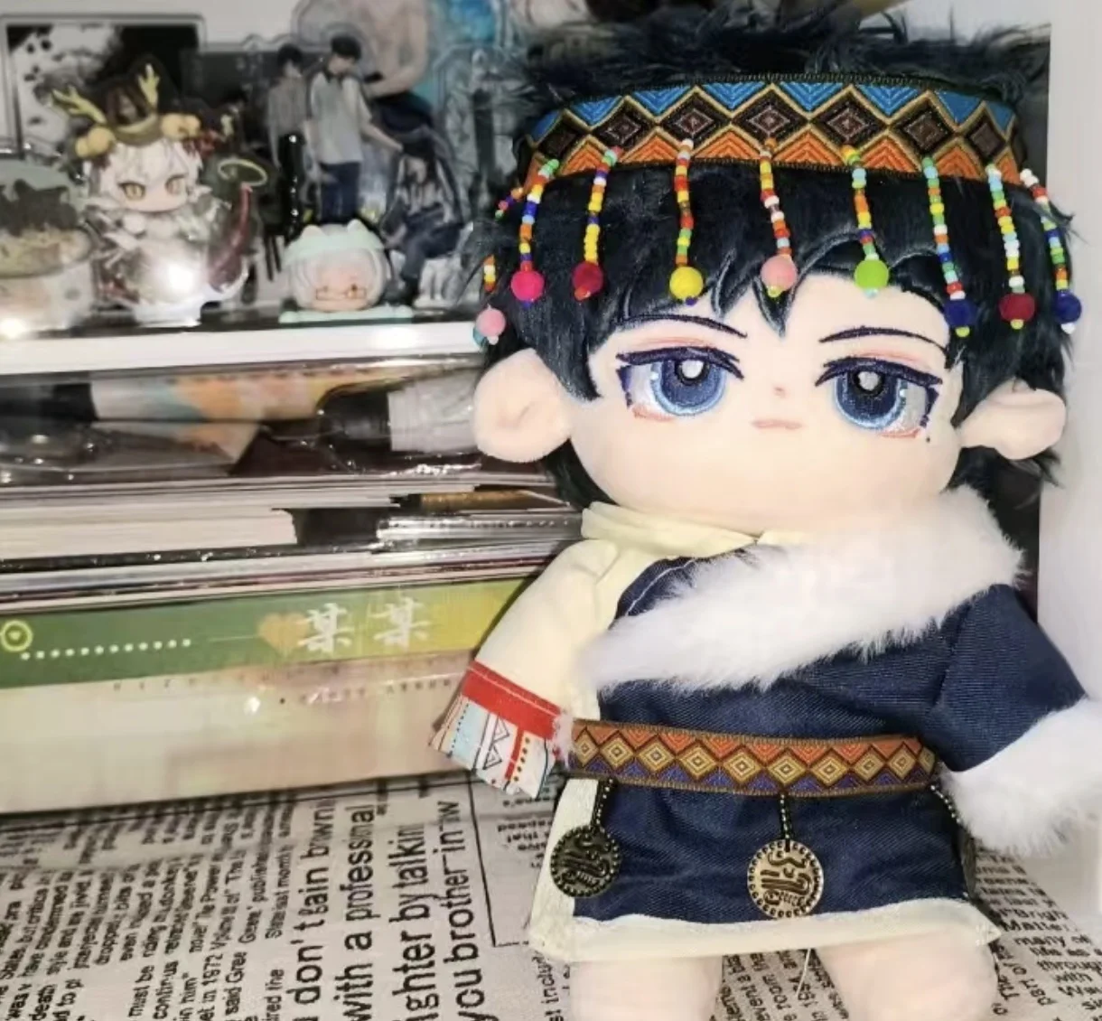 Peluche da 20 cm Gioco per tutti i tempi Lovebrush Cronicles Clarence Cosplay Peluche con bambole scheletriche Giocattoli per regalo di raccolta di fan