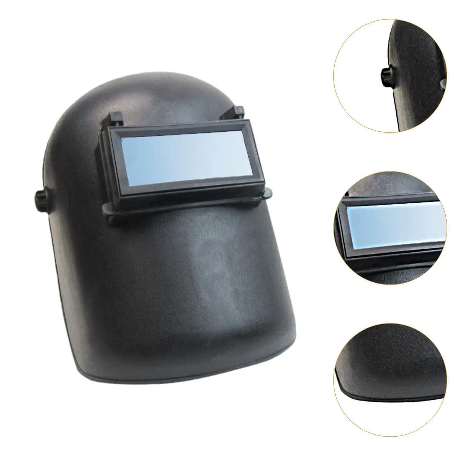 Welder Mask Hood Cap Large View with Adjustable Band Auto Darkening Welding