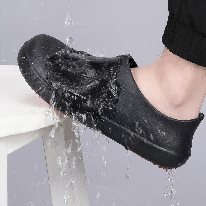 Professionelle rutschfeste Kochschuhe für Herren, ölbeständig, wasserdicht, atmungsaktiv, langlebig, leichte Arbeitssandalen für Restaurants – Detail 7