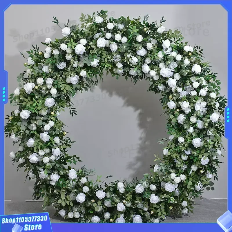 Artificial Flower Arch Wedding Decoration Moon Gate Stage Background Tree Arrangement for Reception Ceremony Party Decor