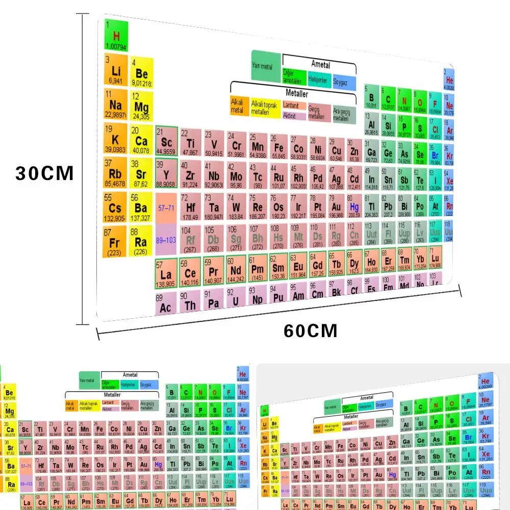 Perioden system der chemischen Elem Mouse pad große Gaming-Mauspad Locke dge verdickte Computer tastatur Tisch Schreibtisch matte