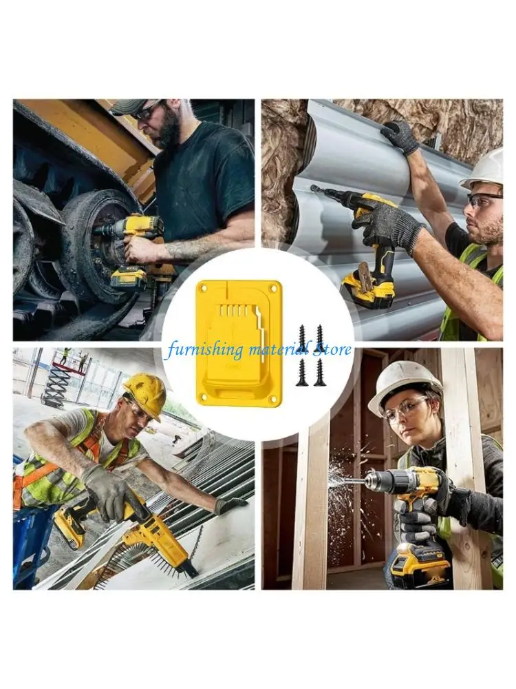 Y5GD 5Pieces Space Saving Plastic Wall Mount Stand For Power Tool Easy Installation