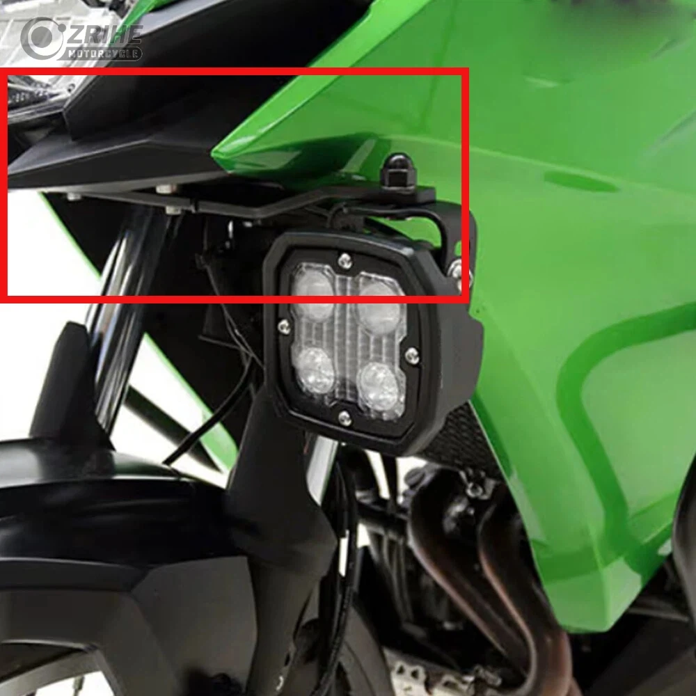 

For Kawasaki Versys-X 300 2017-2024 2025 Auxiliary Light Bracket Additional Lights Bracket Driving Light Mount LED Light Mount