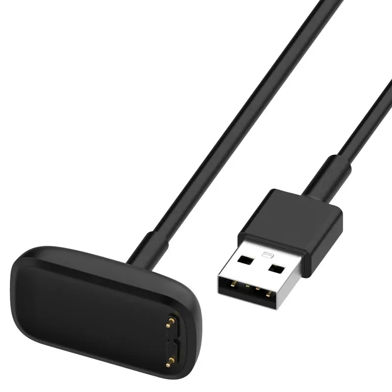 Caricabatterie da 3,3 piedi per Fitbit Charge 5/Charge 6/Cavo di ricarica Luxe Cavo di ricarica USB sostitutivo Supporto dock con forte magnete