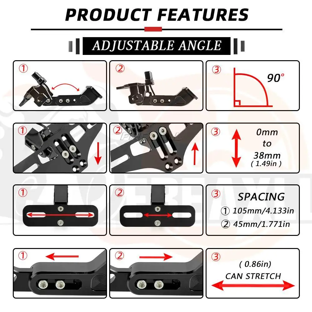 ER-5 Motorcycle For Kawasaki ER5 ER 5 1996 1997 1998 2004 2005 2006 2007 Rear License Plate Number Holder and Turn Signal Lights