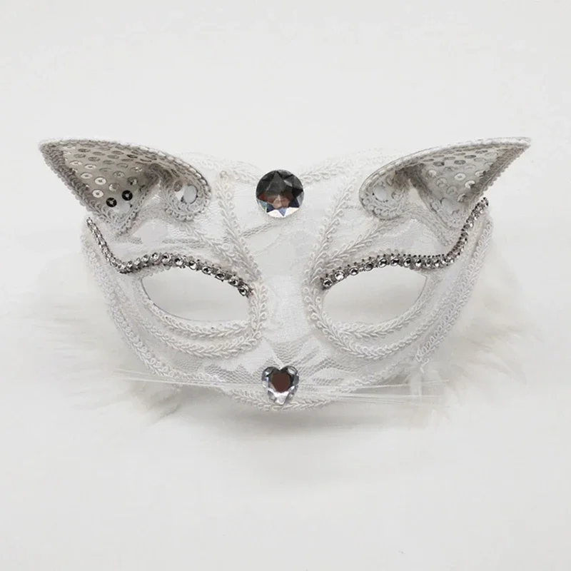 Masque en dentelle pour la fête d'Halloween, visage sexy, Tim ade