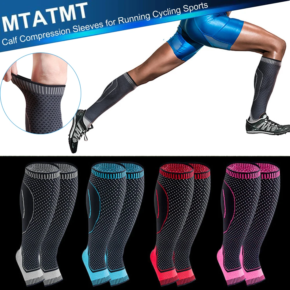 MTATMT 1Pc/2Pcs  Running Calf Ankle Compression Sleeve for Cycling Football Basketball Plantar Fasciitis Shin Splint Pain Relief