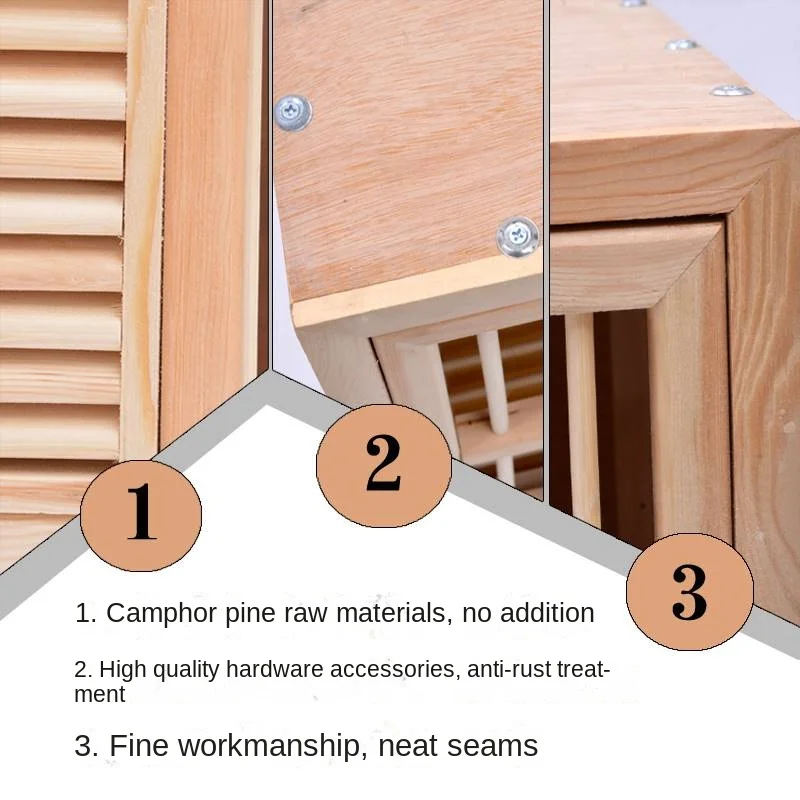 Outdoor Wooden Cat Cage Large Solid Wood Chicken Coop Large Pigeon House Chicken Coop Bird Cage