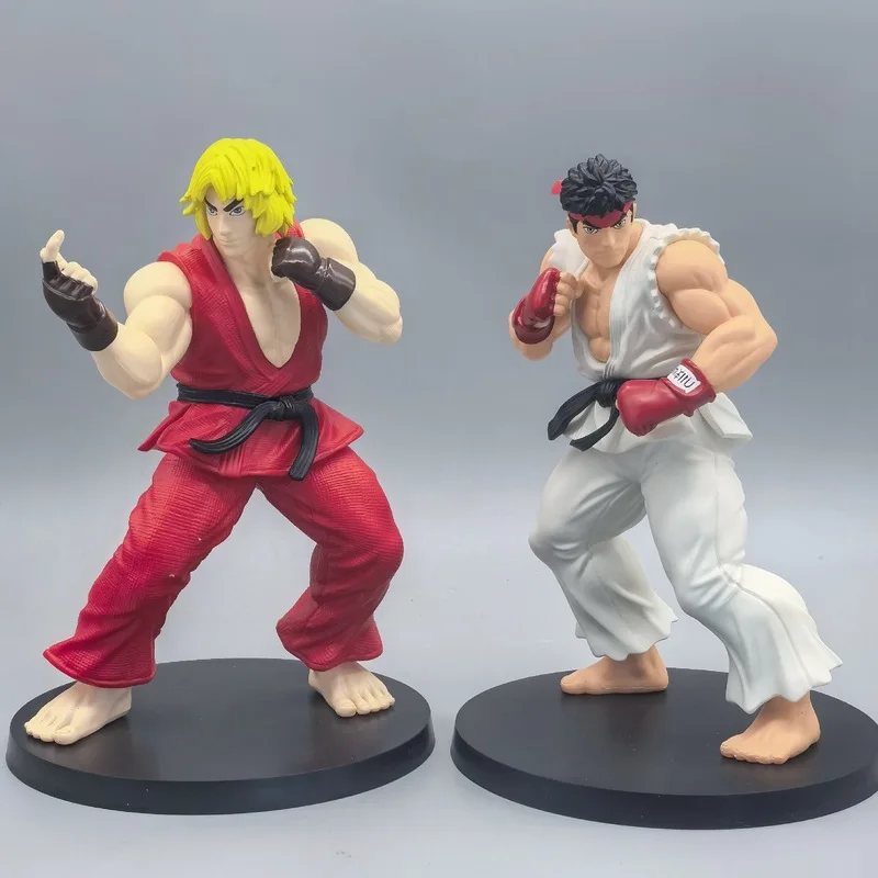 Figurka Anime Ken Masters Hoshi Ryu, zabawka z PVC, urocze figurki z gry Street Fighter, dekoracja pokoju, prezent urodzinowy dla chłopców