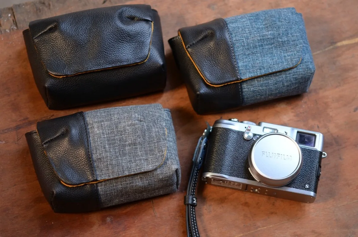 สำหรับ Leica DLUX7 X2 SONY A5100 A5000 NEX5T NEX5R ดิจิตอล Shell Mirrorless กล้องถ่ายภาพกันน้ำของแท้หนังกระเป๋ากรณี