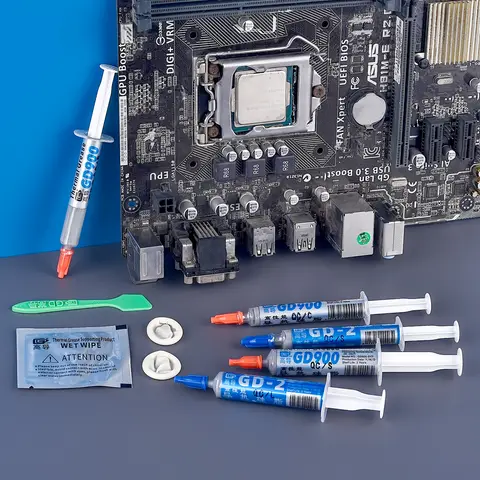 GD900 GD007 GD-2 Kit grasso termoconduttivo Dissipatore di calore Pasta siliconica per processori CPU per computer Dissipatore di calore Gesso Dispositivo di raffreddamento dell'acqua