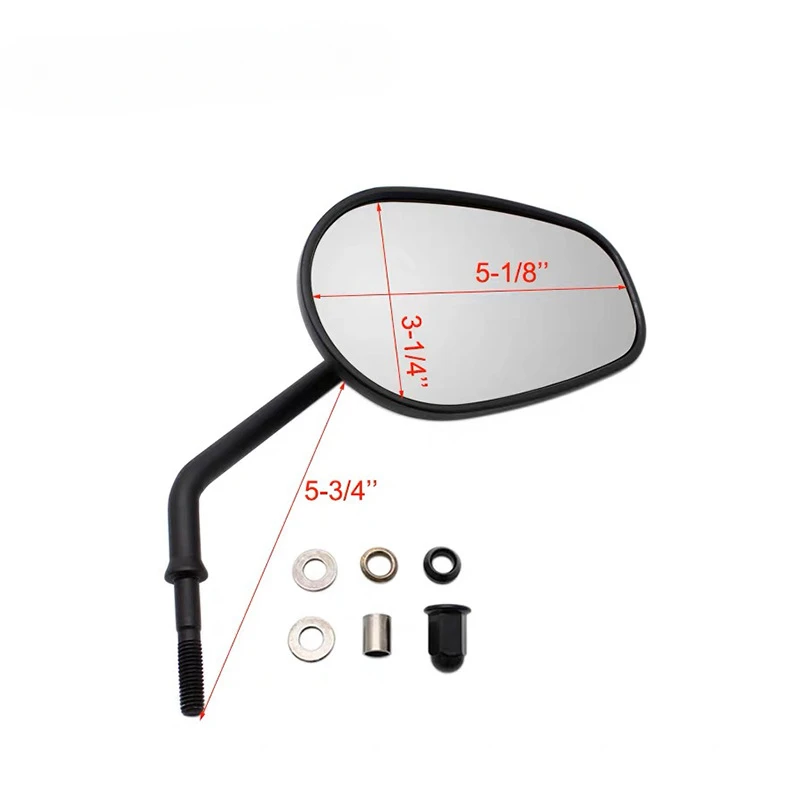 Motorrad zubehör Retro ovaler Rückspiegel