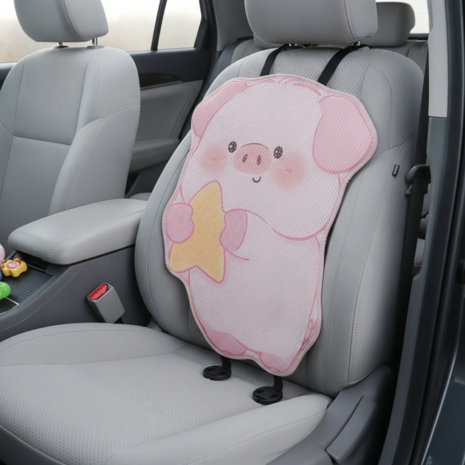 Car Seat Cushion with Backrest Breathable Car Seat Cushion with Back Support Pillow Quick-Drying Soft for Drivers, Road Trips