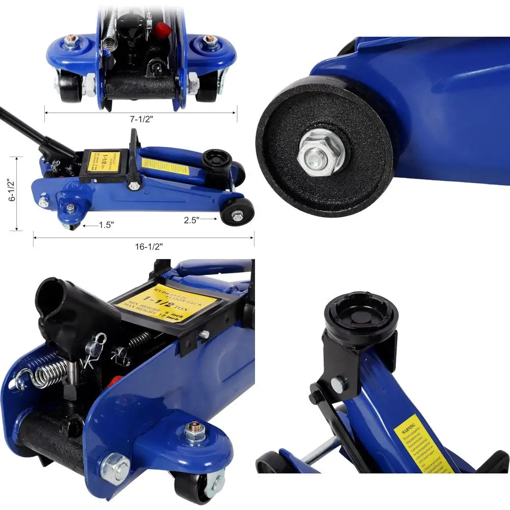 

Синий низкопрофильный гидравлический домкрат на 1,5 тонны, диапазон подъема 5-11,8 см, стальной гоночный домкрат для ремонта автомобилей