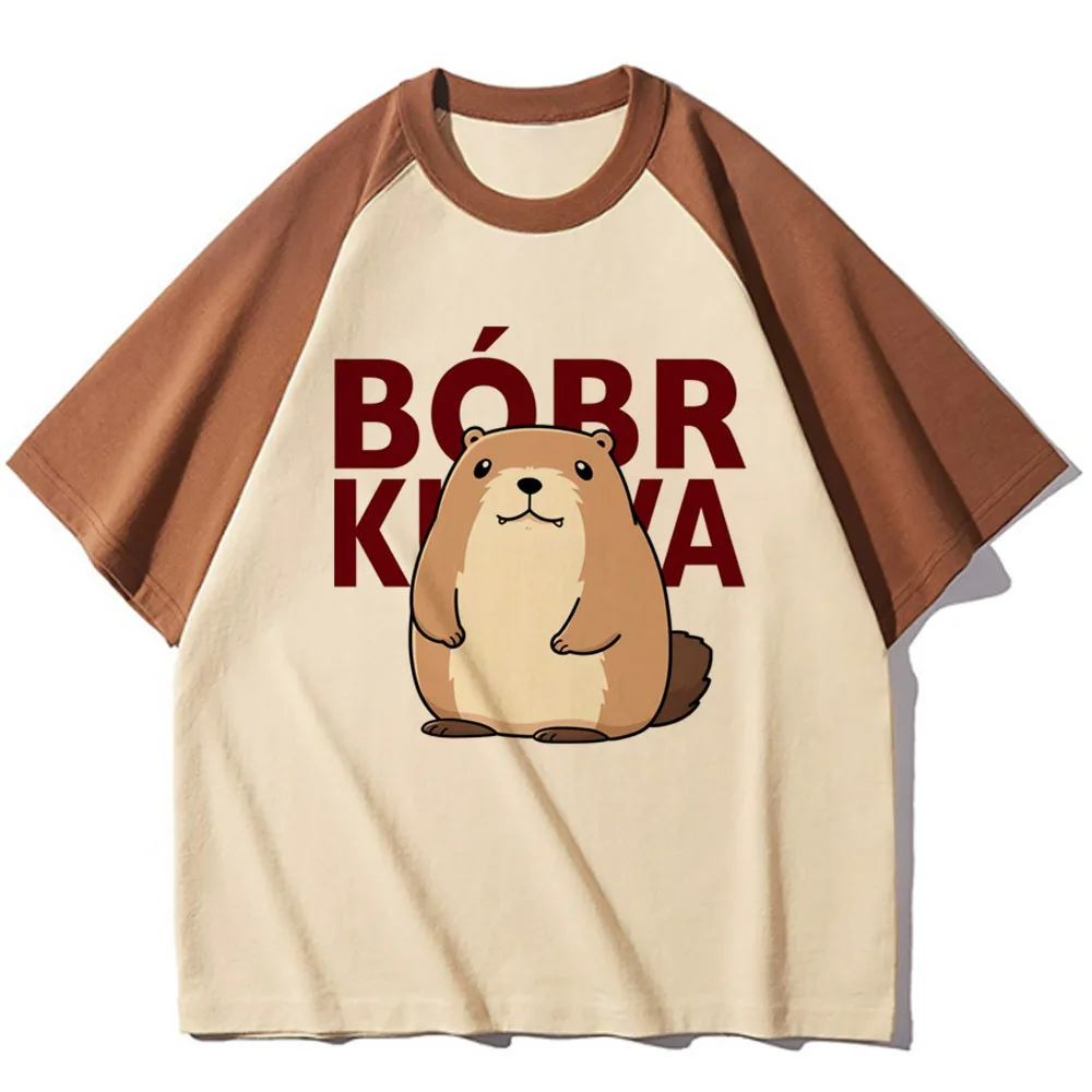 Bobr Kurwa tshirt women graphic quick dry tshirt female graphic streetwear clothing